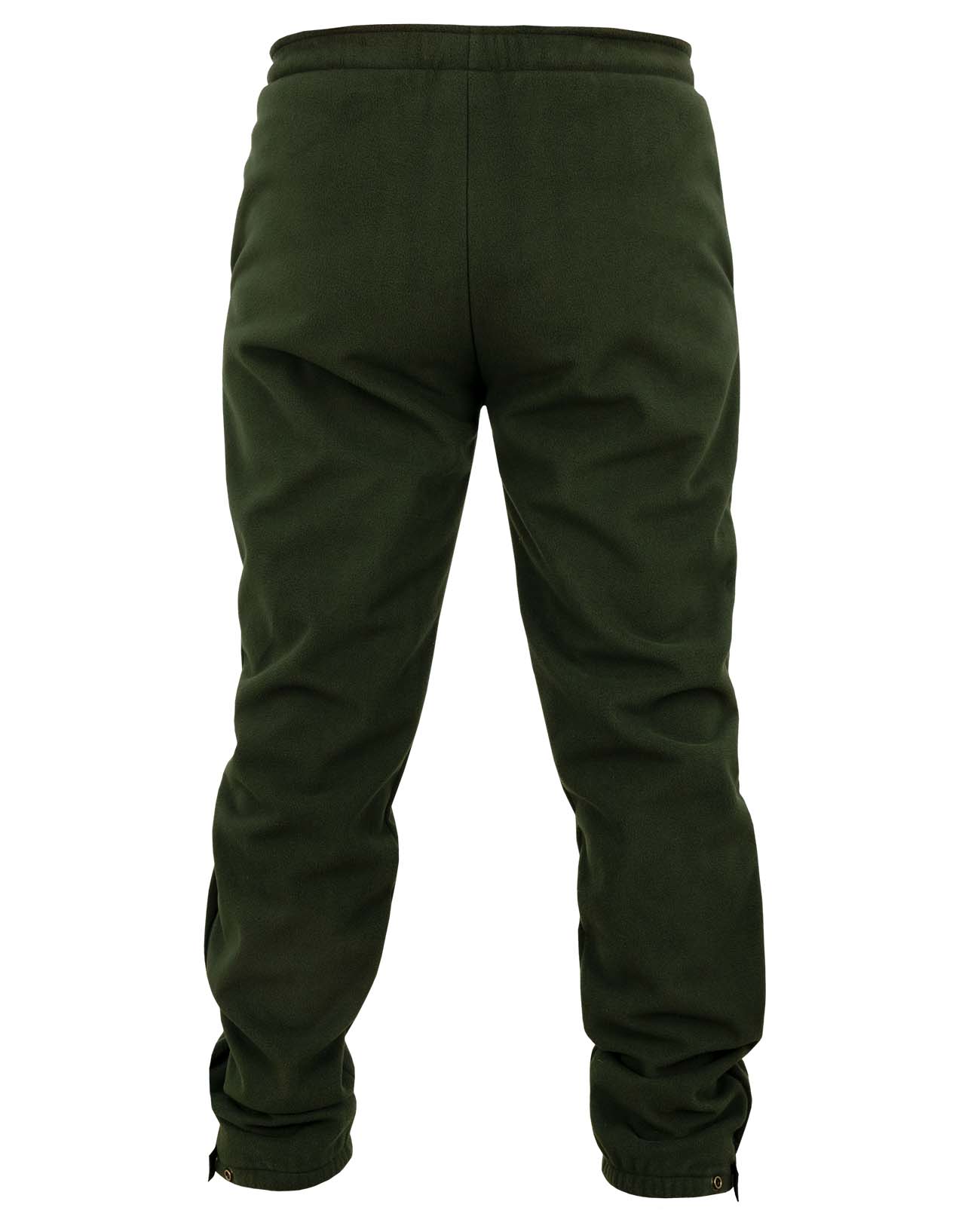 Back view of Swazi 4WD Pants, showcasing windproof fleece material, deep pockets, and zipper cuffs for easy boot access. Ideal for comfort and warmth.