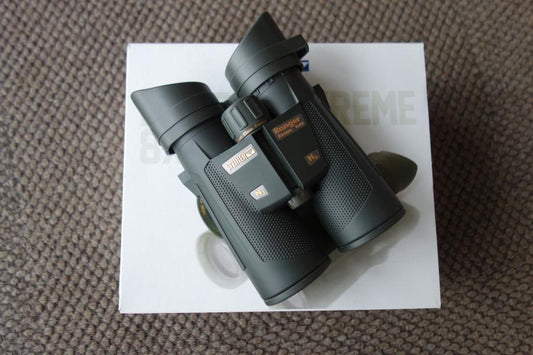 Steiner Ranger Xtreme 8x42 Binoculars on display, showcasing its compact design and precision optics, ideal for outdoor enthusiasts seeking clear, detailed views.