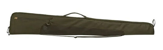 Beretta Gamekeeper Evo Gun Slip, a protective green bag with a strap and handle, designed to safeguard your shotgun efficiently.