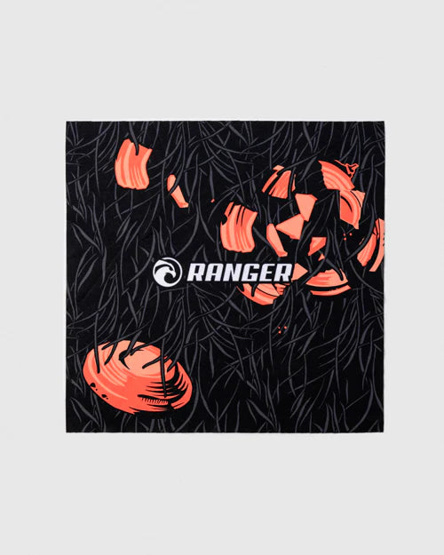 Ranger SuperShot - Crimson Frame & 3 Lens Magnetic Kit featuring a black square with red and white graphics and a cartoon face design.