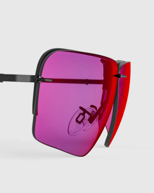 Ranger Edge Lens sunglasses featuring pink lenses, part of the RIACT A.I & Claysight collection, designed as stylish and functional eyewear accessories.