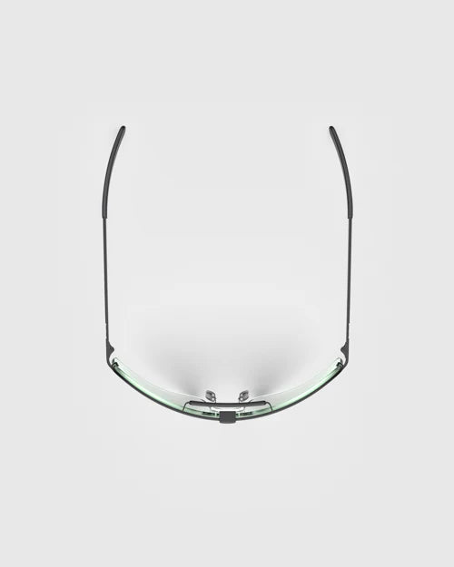 Ranger Falcon Pro Frame | Black features clear lenses, thin metal frame, sporty design, silicone nose pads, and CombatCoat™ finish for durability and comfort.