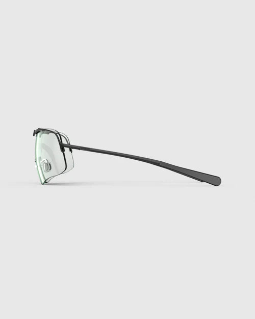 Ranger Falcon Pro Frame in black, featuring sporty lens shape, soft silicone nose pads, and CombatCoat™ finish for enhanced durability and comfort.