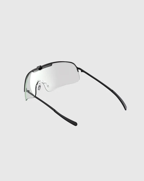 Ranger Falcon Pro Frame | Black, sporty shooting glasses with soft silicone nose pads, CombatCoat™ finish, and a minimalist nosepiece for unobstructed vision.