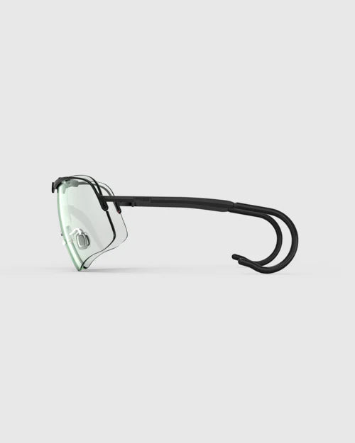 Ranger Falcon Pro Frame | Black safety glasses featuring a sporty lens shape, soft silicone nose pads, and CombatCoat™ finish for enhanced durability and comfort.
