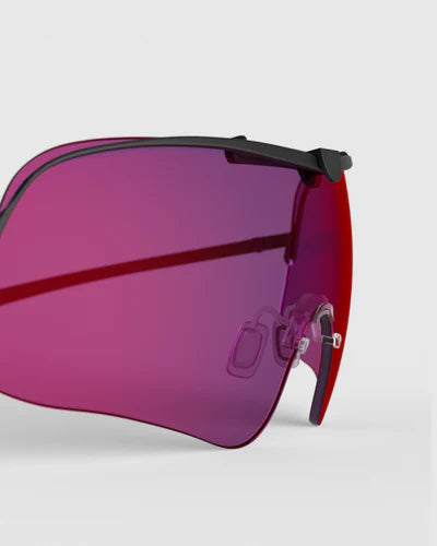 Close-up of Ranger Falcon Lens sunglasses, featuring sleek design and advanced RIACT A.I & Claysight technology, ideal for various lighting conditions.