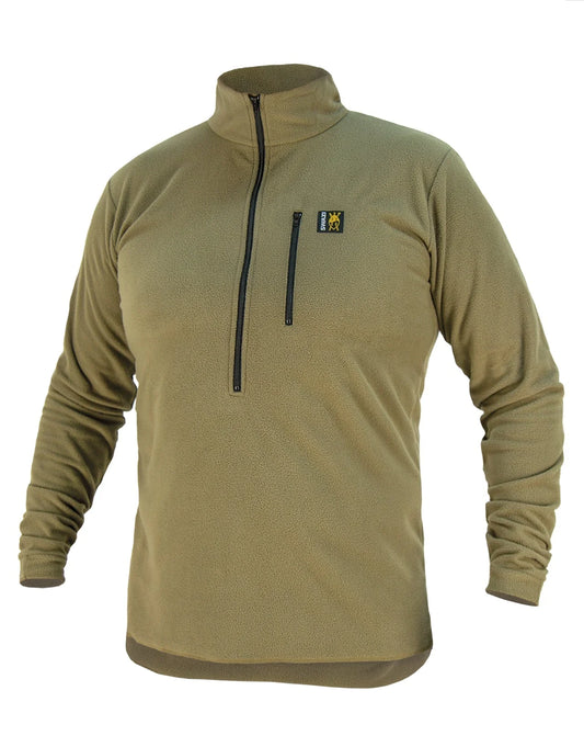 Swazi Micro Shirt, a warm, breathable fleece jumper with YKK® zipper and large pockets, ideal for comfort and practicality.