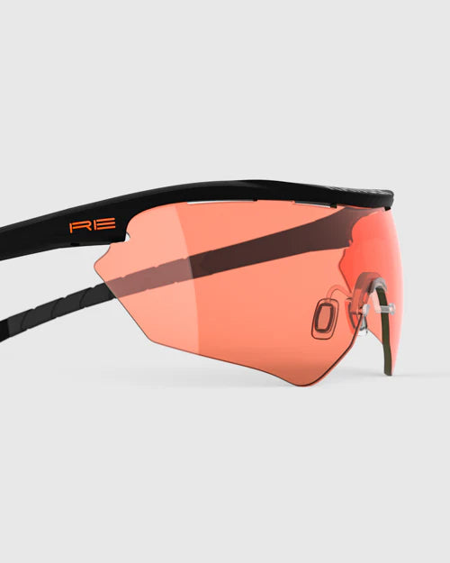 Ranger Phantom 2.0 Frame & 3 Lens Kit featuring sunglasses with custom ventilation, shown in close-up with interchangeable lenses for various shooting conditions.