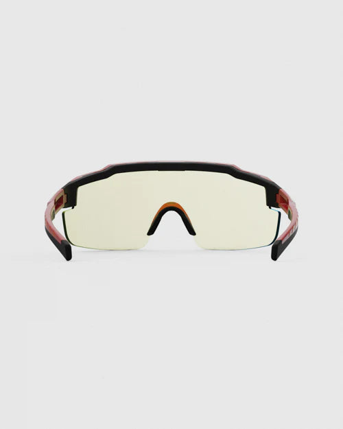 Ranger SuperShot - Crimson Frame & 3 Lens Magnetic Kit, featuring safety goggles with versatile magnetic interchangeable lenses for optimal clarity in various shooting conditions.
