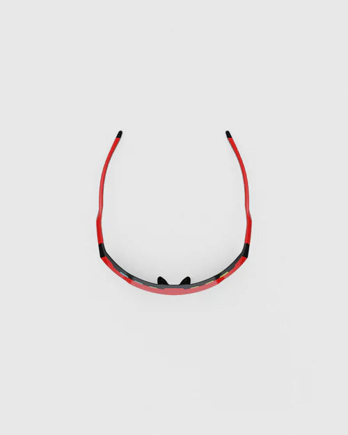 Ranger SuperShot - Black Frame & 3 Lens Magnetic Kit featuring red and black sunglasses design, ideal for clay shooting with versatile magnetic interchangeable lenses.