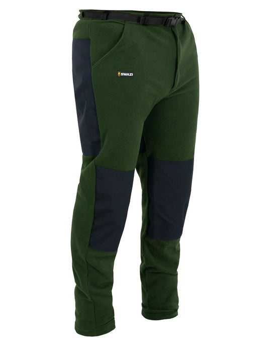 Swazi Steevos Pants | Tough, Reinforced Fleece Trousers with reinforced knees, backside, zippered fly, and side pockets, designed for durability and comfort.