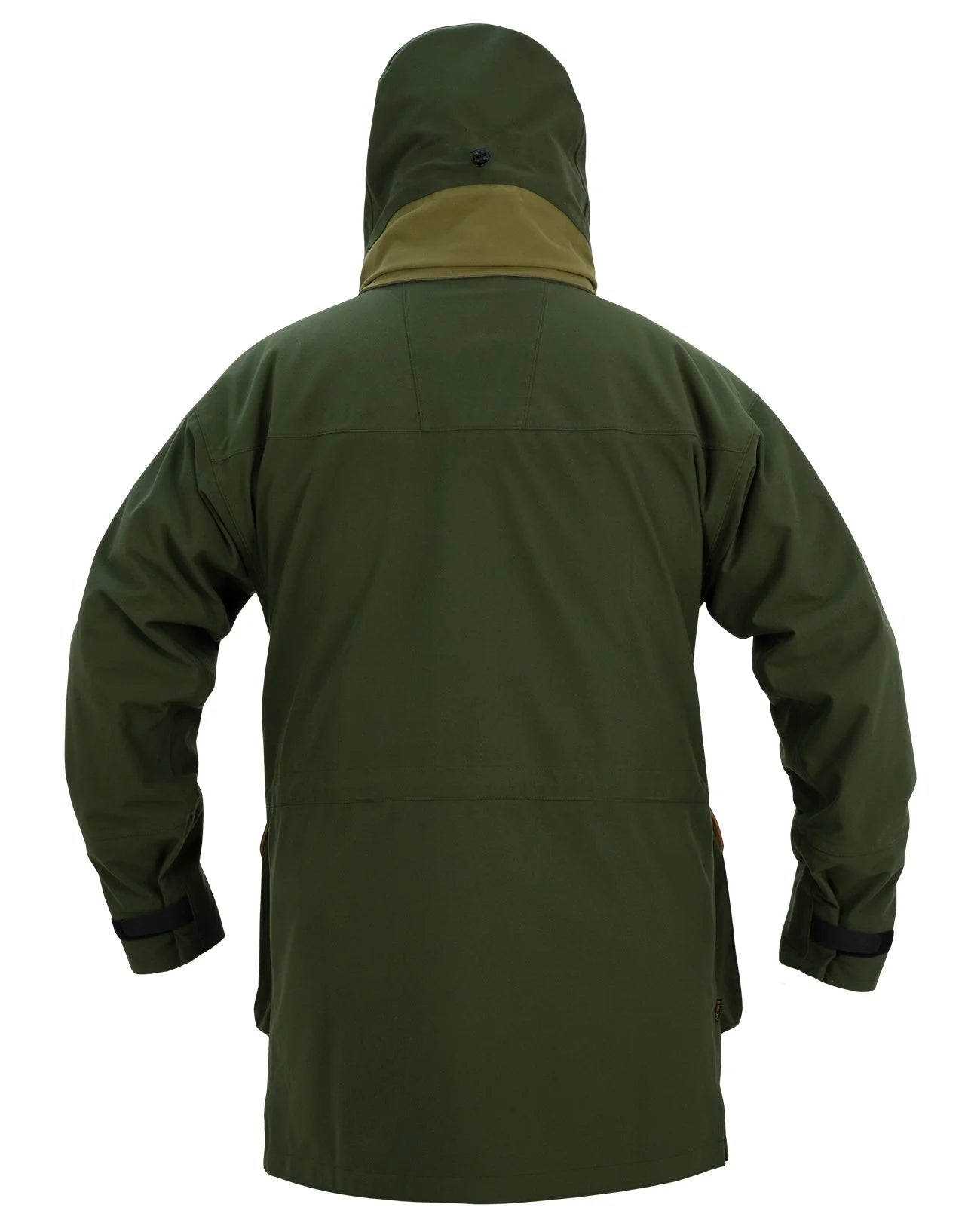 Swazi Wapiti XP Men's Hunting Jacket with hood, featuring waterproof AEGIS® fabric, hand warmer pockets, adjustable zip-off hood, and bistable pockets for easy access.
