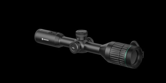 HIKMICRO Alpex A50T-S Night Vision scope, features a 30mm tube for mounting, designed for day and night use with airguns and rimfire.