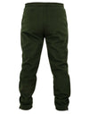 Back view of Swazi 4WD Pants, showcasing windproof fleece material, deep pockets, and zipper cuffs for easy boot access. Ideal for comfort and warmth.