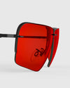 Ranger Edge Lens sunglasses by RIACT A.I & Claysight, showcasing sleek red frames and stylish design; part of the multiple colors collection.