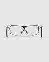 Ranger Edge Frame | Matte Black: Sleek black-framed glasses with angular lenses, adjustable nose bridge, and skull temples, designed for optimal optical performance and fog prevention.