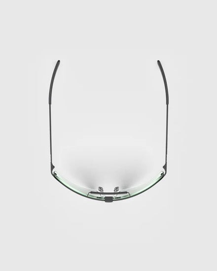 Ranger Falcon Pro Frame | Black features clear lenses, thin metal frame, sporty design, silicone nose pads, and CombatCoat™ finish for durability and comfort.
