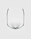 Ranger Falcon Pro Frame | Black features clear lenses, thin metal frame, sporty design, silicone nose pads, and CombatCoat™ finish for durability and comfort.