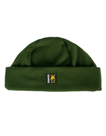 Swazi Hasbeanie | Classic Warm Fleece Beanie featuring a soft microfleece design, adorned with a bee logo, ideal for cold weather.