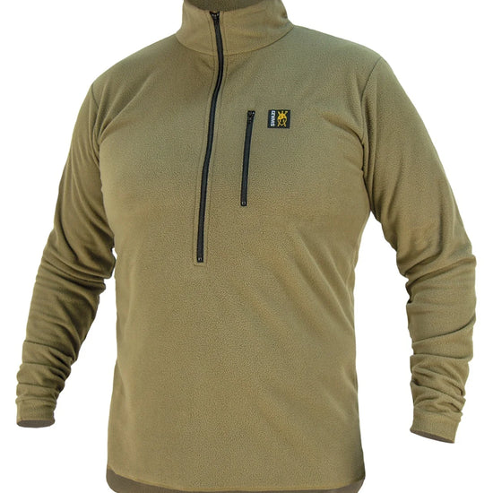 Swazi Micro Shirt, a warm, breathable fleece jumper with YKK® zipper and large pockets, ideal for comfort and practicality.