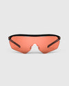 Ranger Phantom 2.0 Frame & 3 Lens Kit featuring matte black frames and orange lenses, ideal for clay shooting and outdoor activities.