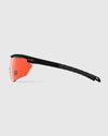 Ranger Phantom 2.0 Frame & 3 Lens Kit featuring black and orange safety glasses designed for clay shooting with custom ventilation and interchangeable lenses.