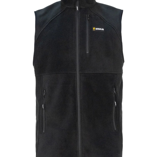 Swazi Sherpa Vest | Warm, Versatile Fleece Gilet with multiple YKK® zippered pockets, full front zip, and adjustable hem for optimal fit and functionality.