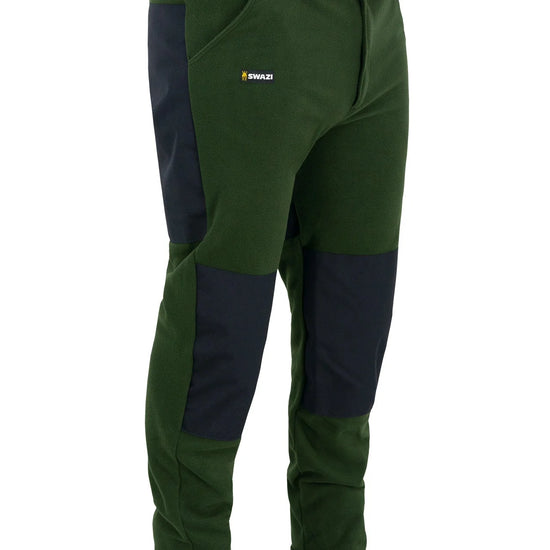 Swazi Steevos Pants | Tough, Reinforced Fleece Trousers with reinforced knees, backside, zippered fly, and side pockets, designed for durability and comfort.